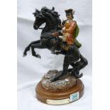 Royal Doulton model of Dick Turpin: HN3272 On wood plinth, limited edition