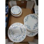 A collection of paragon Remember me dinner ware: to include dinner plates, platters, side plates (