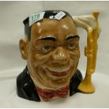 Royal Doulton large character jug Louis Armstrong :D6707 from the celebrity collection