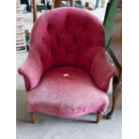 Victorian Bedroom Tub chair: