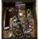 A good collection of gents and ladies mechanical and quartz watches: including Timex, Ross,