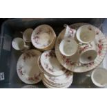 Royal Albert seconds lavender rose tea and dinner ware: 37 pieces