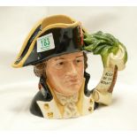 Royal Doulton large character jug Captain Bligh D6967: jug of the year 1995 with certificate