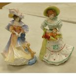 Royal Doulton Seconds Figures Katherine: HN3708 & Jane HN3711(2)