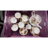 Royal Albert Old Country Rose Part tea Set: some seconds, 15 pieces