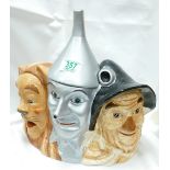 Large Novelty Character Storage Pot: in the form of Wizard of Oz Heads