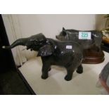 Beswick Elephant: and Gloucester Pig(2)