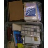 A large quantity of card making: craft / art materials ( 2 trays)