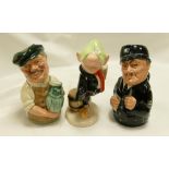 Royal Doulton Doultonville Figures: Albert Sagger The Potter, Sgt Peeler and Limited Edition Andy