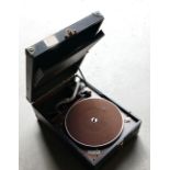 HMV Black Box Type Table Top Gramophone: