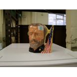 Royal Doulton large double sided character jug Ulysses S Grant/Robert E Lea D6698: