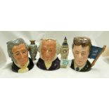 Royal Doulton Small Character Jugs: Micheal Doulton and collectors club pieces Sir Henry Doulton and