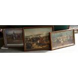 Three large framed Napoleonic Theme Artworks in Gilded Frames: including Oleograph, Limited
