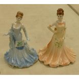 Coalport Limited Edition Lady figures: Debbie & Loveliest Jasmine. Both with certificates