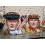 Royal Doulton limited edition intermediate sized character jugs Meriweather Lewis :D7235 and William