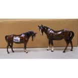 Beswick mare facing left 976 and mare facing right 1812: brown (2).