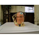 Royal Doulton Large Double Sided Character Jug Davie Crockett / Antonio Lopez De Santa Anna: D6729