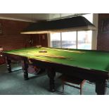 Full Sized Riley Mahogany Snooker Table: to be sold off site in the Madeley Area, complete with