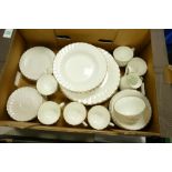 A collection of Wedgwood Gold Chelsea Patterned Dinnerware: 39 pieces
