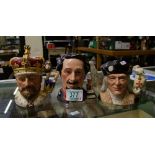 Royal Doulton Limited Edition Small Collectors Club Character Jugs: Edward VII, Charles Dickens &