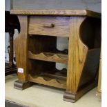 Oak magazine /drinks cabinet/coffee table: