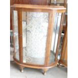 Walnut Single Door China Cabinet: