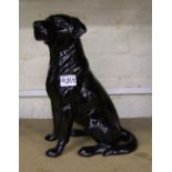 Royal Doulton fireside model of a black labrador: second in quality.