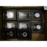 A collection of boxed The Heritage Collection Pocket Watches: 10 items