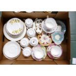 A mixed collection of Royal Albert tea ware including patterns: lady carlyle,