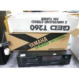 Boxed QED T260 Tuner: Yamaha K220 Cassette recorder & loose Rotel RD885 cassette(3)