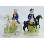 Reproduction Staffordshire Figures: Tom King & Dick Turpin(2)