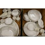 Royal Doulton Twilight Rose Coffee & Dinner Ware to include: dinner plates, coffee cans,