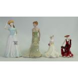 A collection of Coalport & Royal Doulton Lady Figures to include: To Someone Special, Kerry,