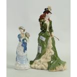 Coalport Limited Edition for Compton Woodhouse Figure: Helena Riding in Hide Park together small