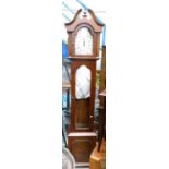 Reproduction Tempus Fugit Mahogany Long Cased Clock: