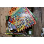 A mixed collection of items to include: 1950's and 60's annuals including Lion,