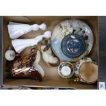 A mixed collection of items to include: Aynsley Orchard Gold Coffee Can and Saucer, Carlton Ware,