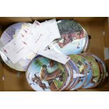 A collection of Royal Doulton & Royal Worcester Racing Theme Limited edition plates: with many