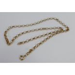 9ct gold necklace: 10.3g.