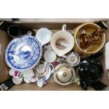 A mixed collection of items to include: Wedgwood,