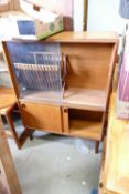 Mid Century Teak Display Cabinet: with similar magazine rack(2)