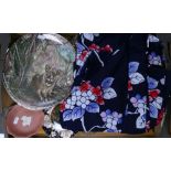 A mixed collection of items to include: Royal Doulton Plates, Glass ware,