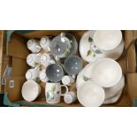 A mixed collection of items to include: Bourne Denby Albert Colledge Designed Tea Ware Green Wheat