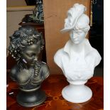 Terra cotta & Resin Classical Busts(2):