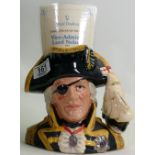 Royal Doulton large character jug Vice-Admiral Lord Nelson D6932, limited edition,