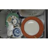 A mixed collection of items to include: Wedgwood Sarah's Garden Dinner plates,