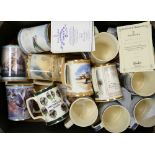 A collection of limited edition royal Doulton Tankards to include: The Falklands War,