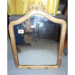 Gilt Framed Ribbon Mirror: 41 x 53cm