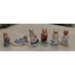 Royal Doulton Brambly Hedge figures: Lady Woodmouse, Poppy Eyebright, Lord Woodmouse,