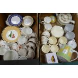 A mixed collection of items to include: Floral Dinner & Tea Ware,